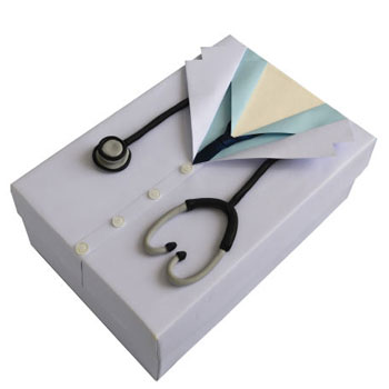 جعبه هدیه جعبه های رنگی رنگی توپک طرح پزشک