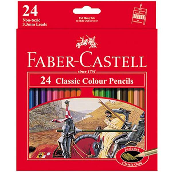 مداد رنگی 24 رنگ فابر-کاستل مدل Classic