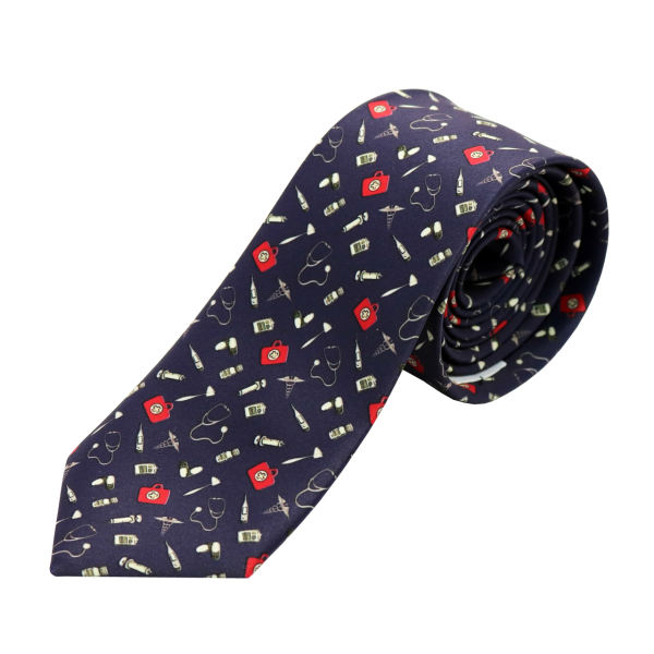 کراوات مردانه طرح پزشکی کد 03