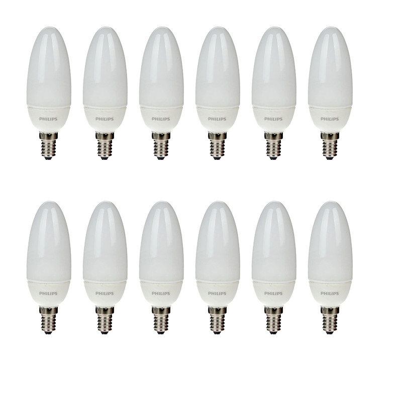 لامپ کم مصرف 8 وات فیلیپس مدل Ambiance پایه E14 بسته 12 عددی